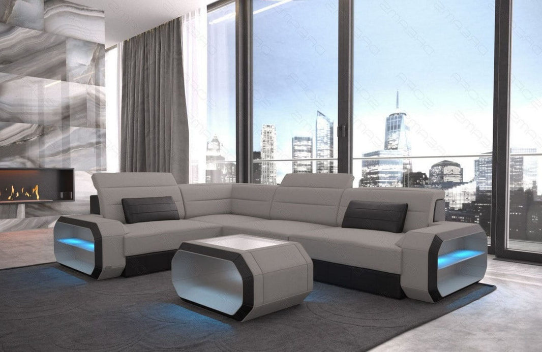 Ecksofa Verona L-Form aus Stoff
