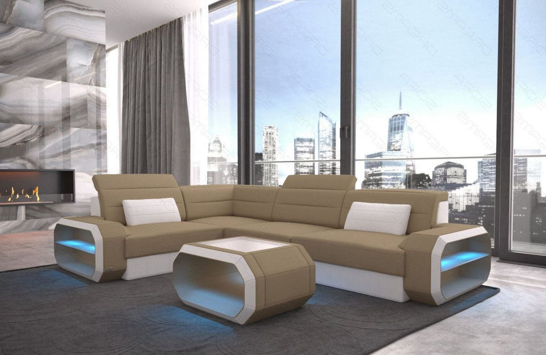 Ecksofa Verona L-Form aus Stoff