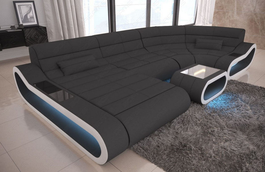 Stoff Wohnlandschaft Concept U Form