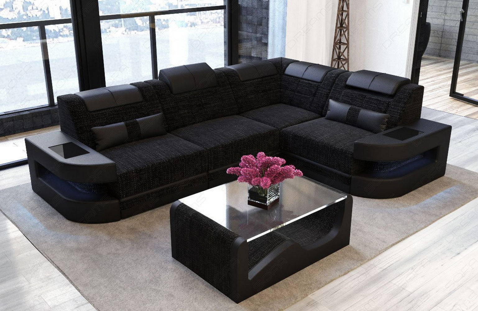 Polster Ecksofa Como L-Form - Modern & Bequem
