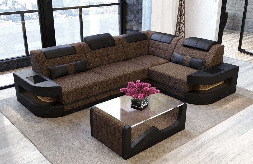 Stoff Ecksofa Como L Form