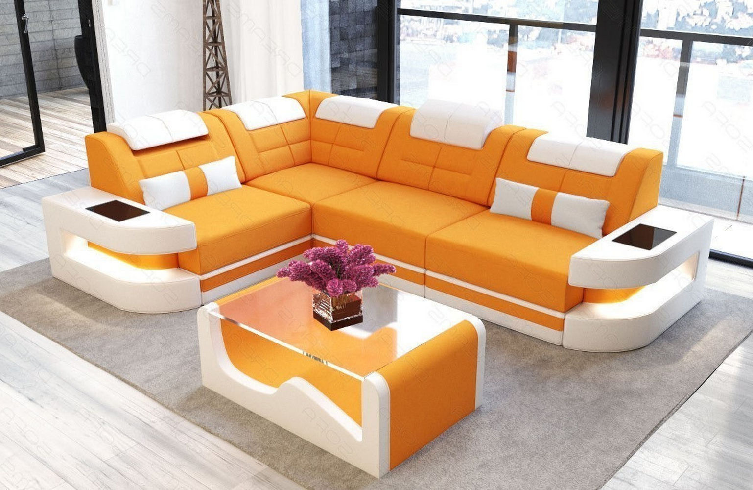 Polster Ecksofa Como L-Form - Modern & Bequem