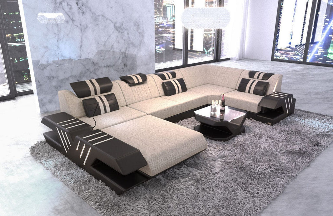 Couchlandschaft Venedig U-Form in Stoff