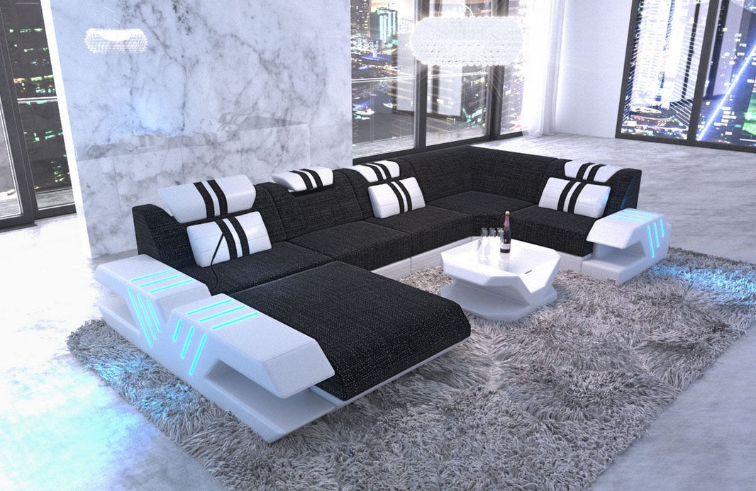 Couchlandschaft Venedig U-Form in Stoff