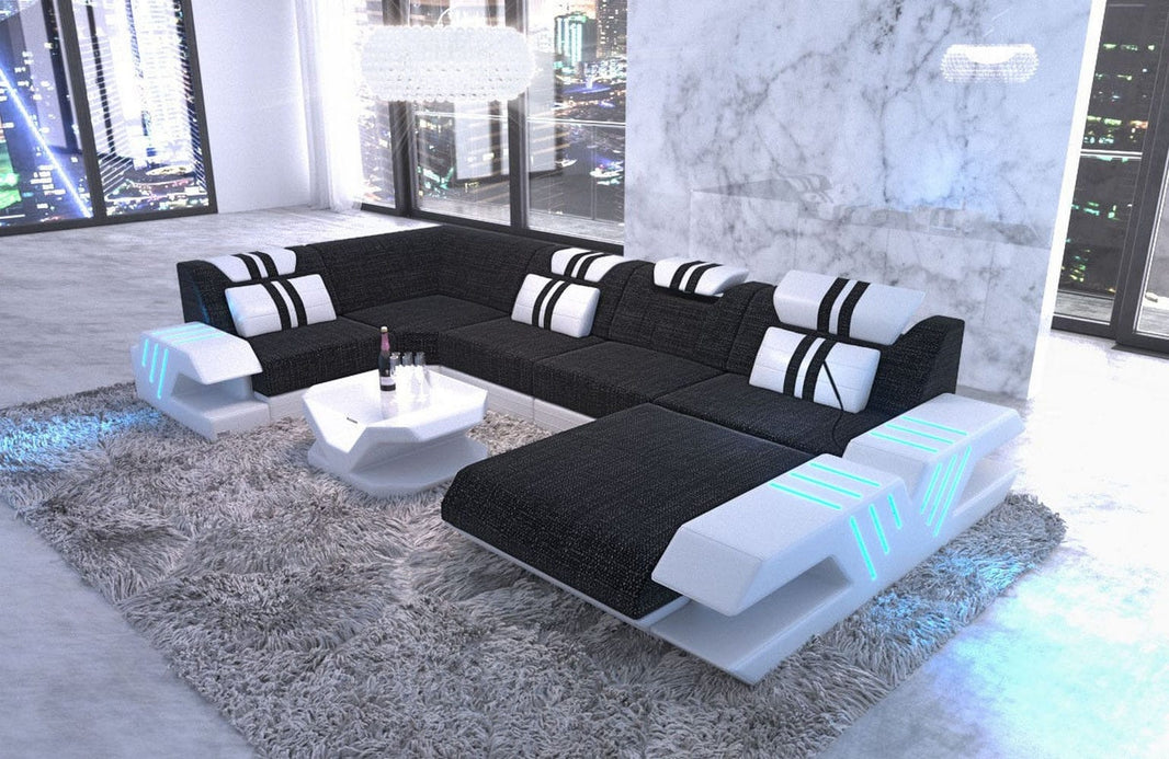 Couchlandschaft Venedig U-Form in Stoff