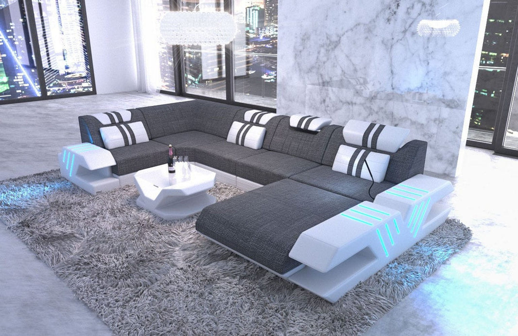 Couchlandschaft Venedig U-Form in Stoff