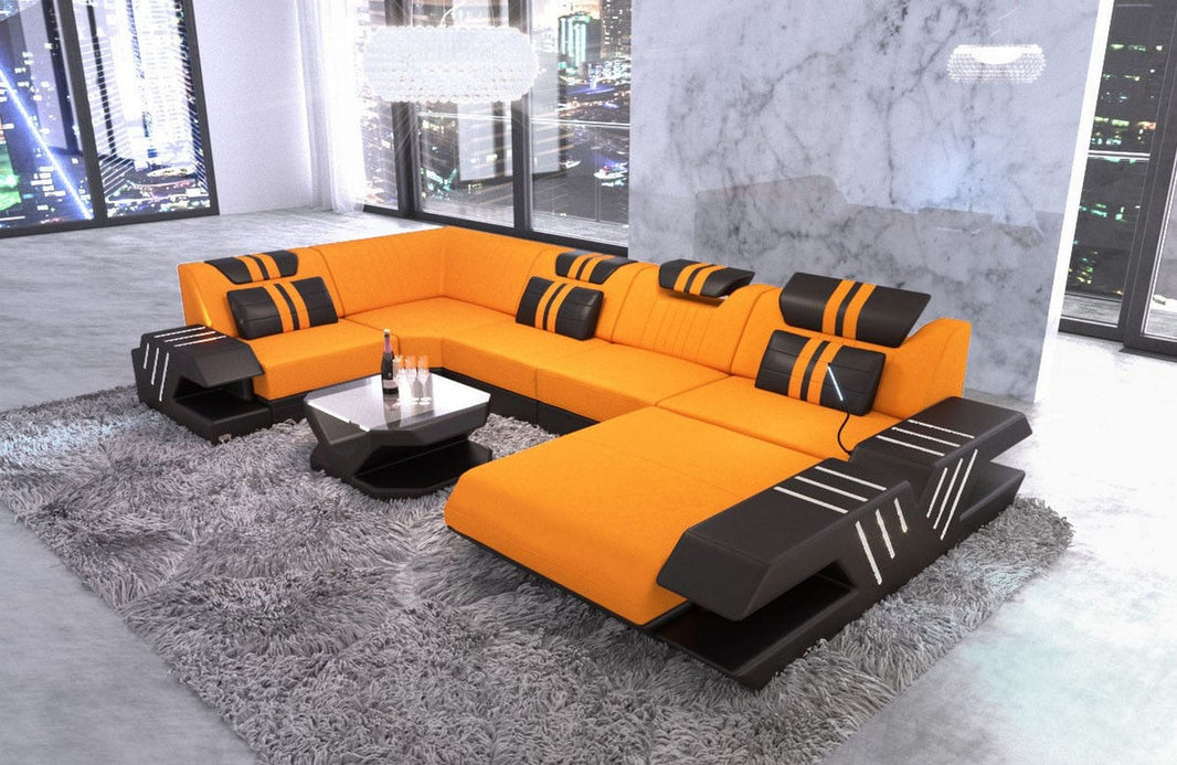 Couchlandschaft Venedig U-Form in Stoff