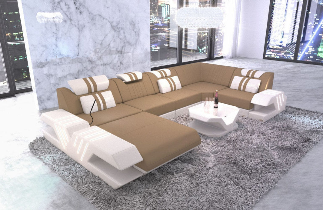 Couchlandschaft Venedig U-Form in Stoff