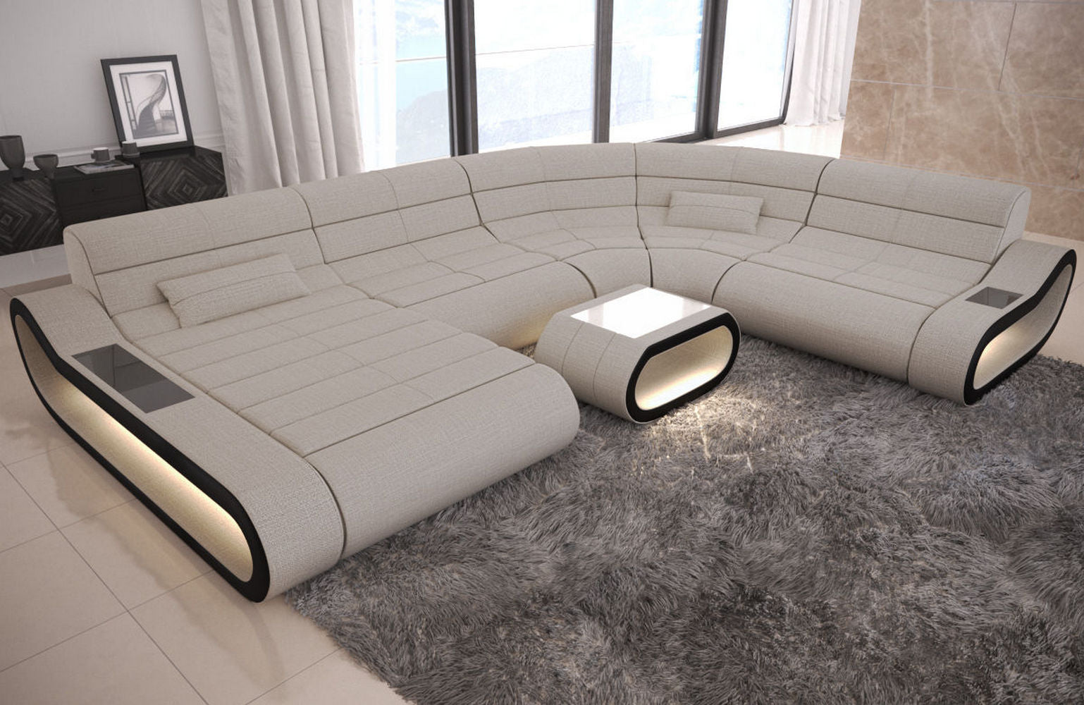 Big Couch Concept Stoff-Mix XXL