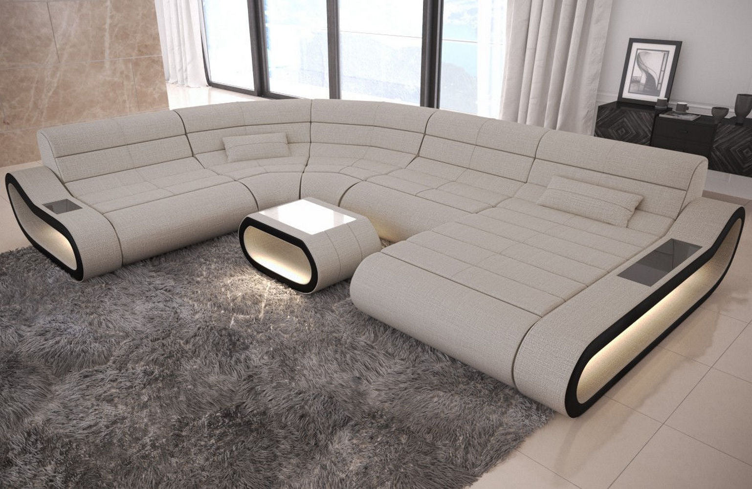 Big Couch Concept Stoff-Mix XXL