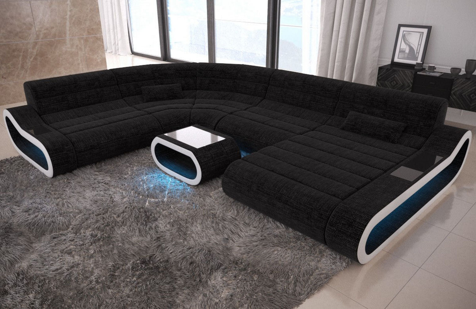 Big Couch Concept Stoff-Mix XXL