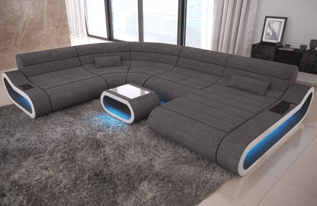 XXL Stoff Wohnlandschaft Concept