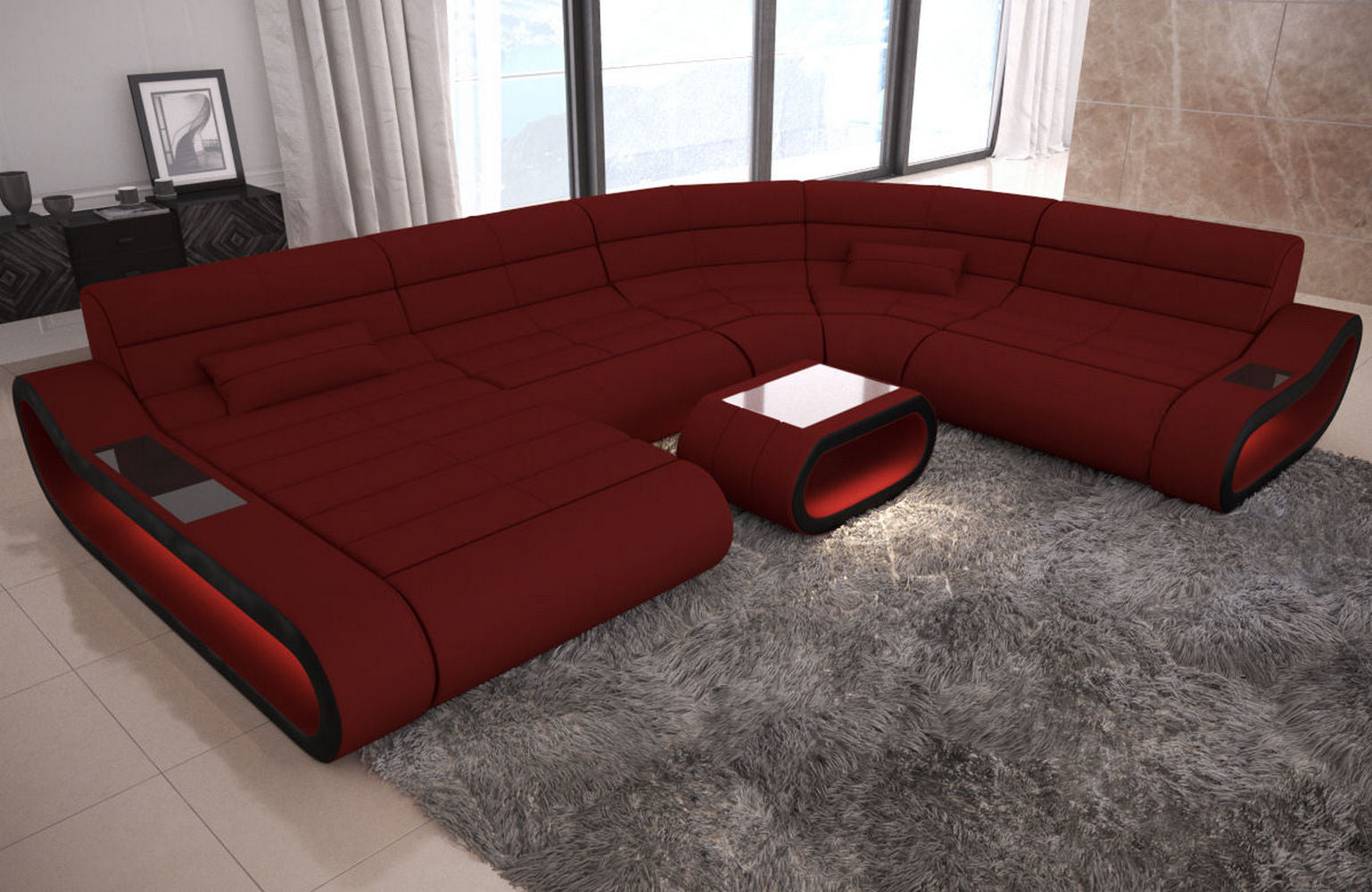 Big Couch Concept Stoff-Mix XXL