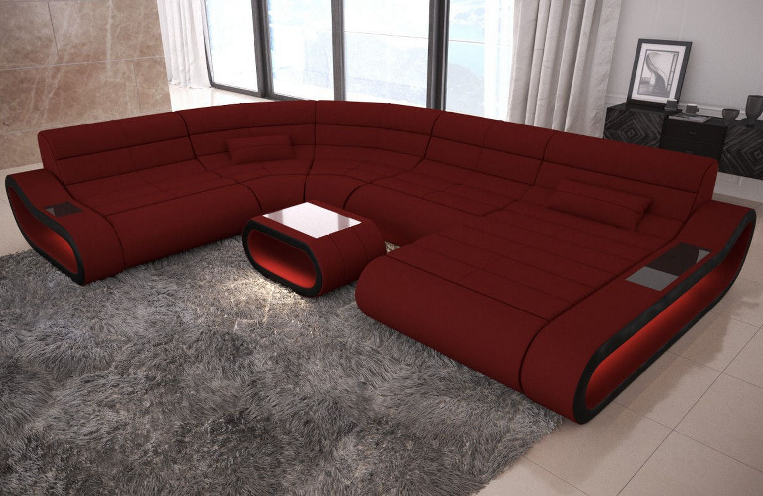 Big Couch Concept Stoff-Mix XXL