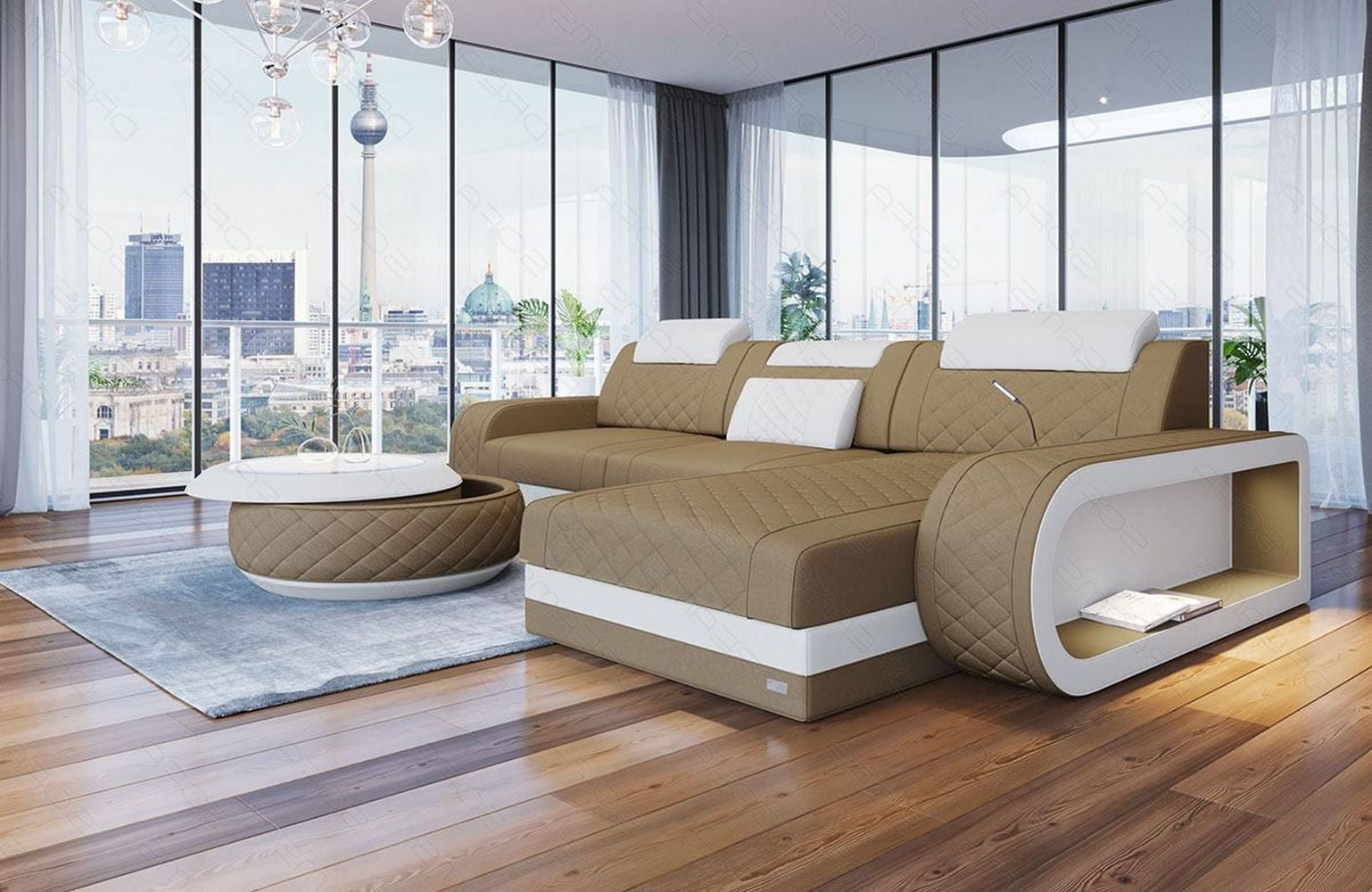 Stoffsofa Berlin L-Form