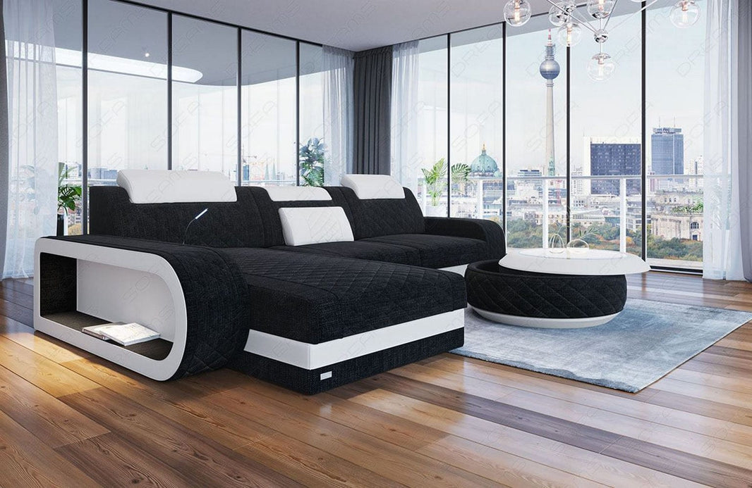 Stoff Ecksofa Berlin L Form