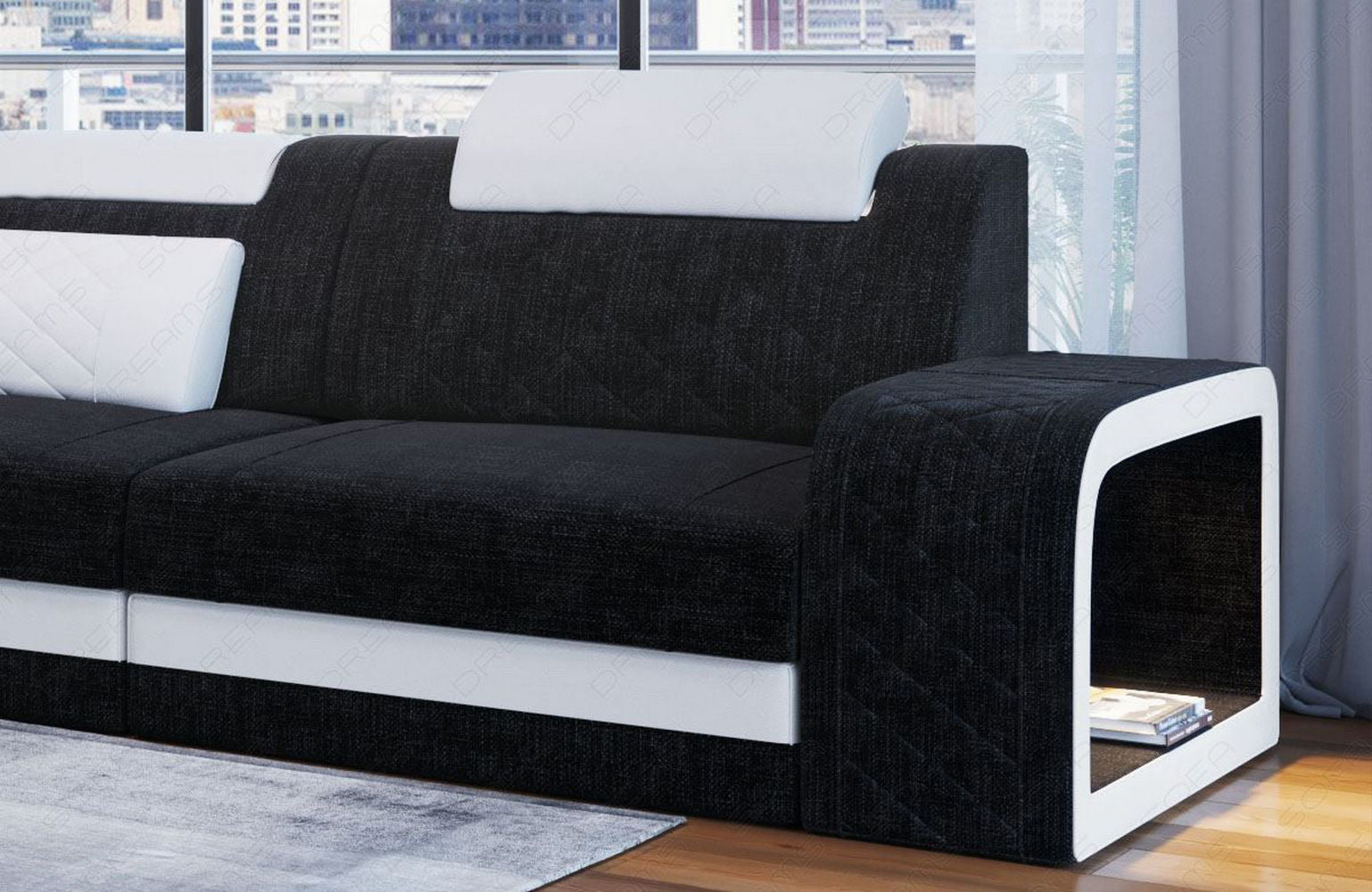 Stoffsofa Berlin L-Form