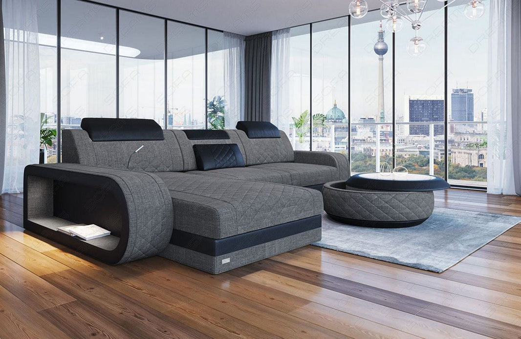 Stoff Ecksofa Berlin L Form