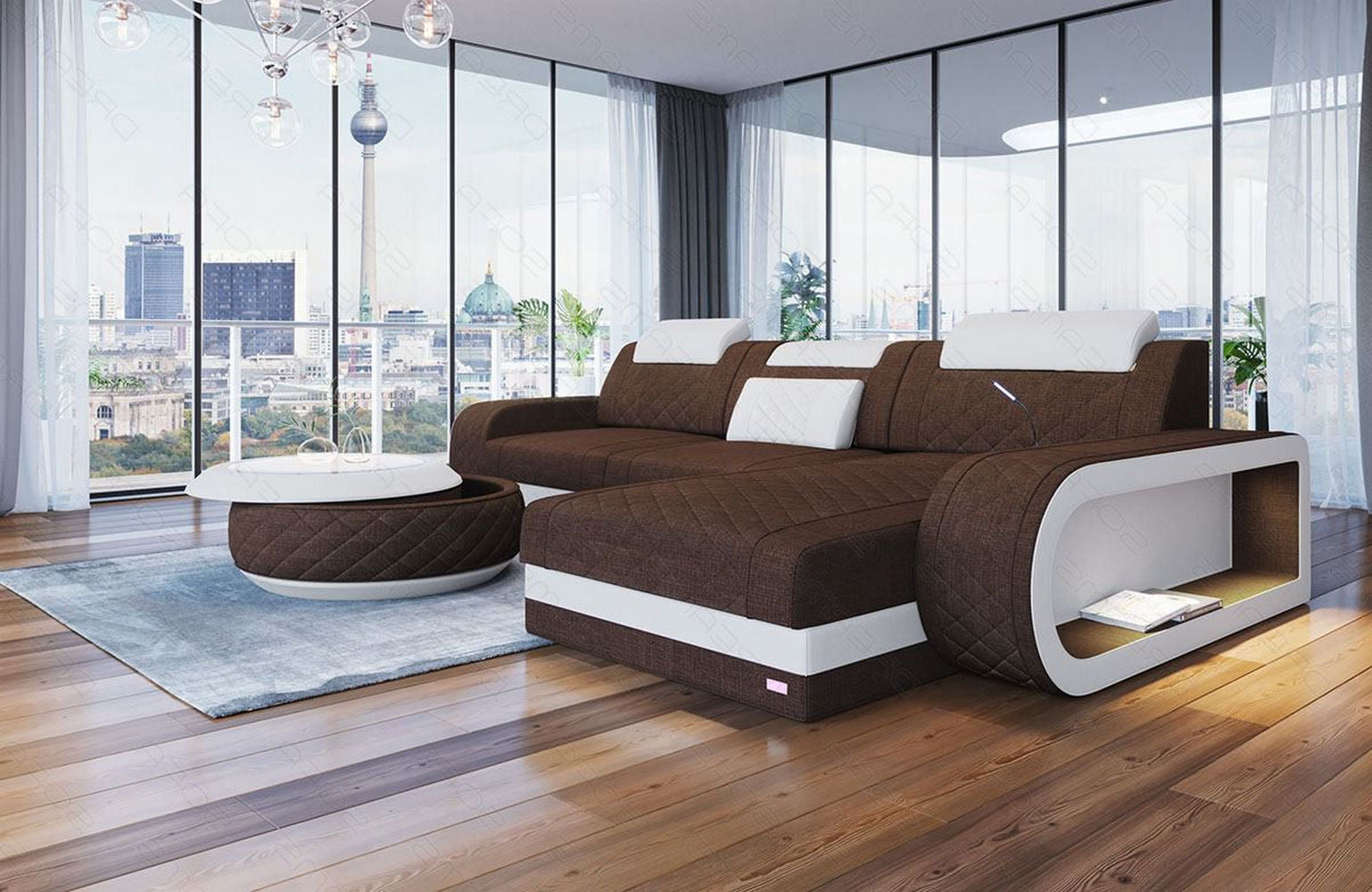 Stoffsofa Berlin L-Form