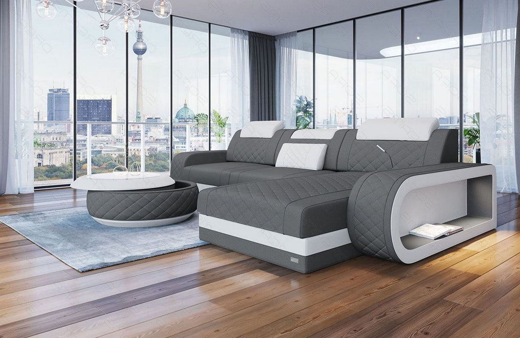 Stoff Ecksofa Berlin L-Form