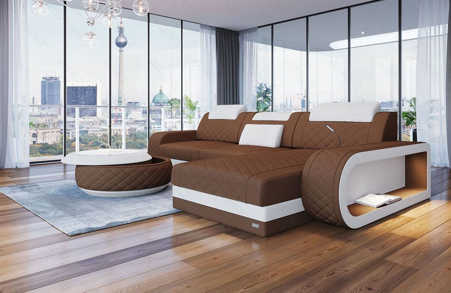 Stoffsofa Berlin L-Form