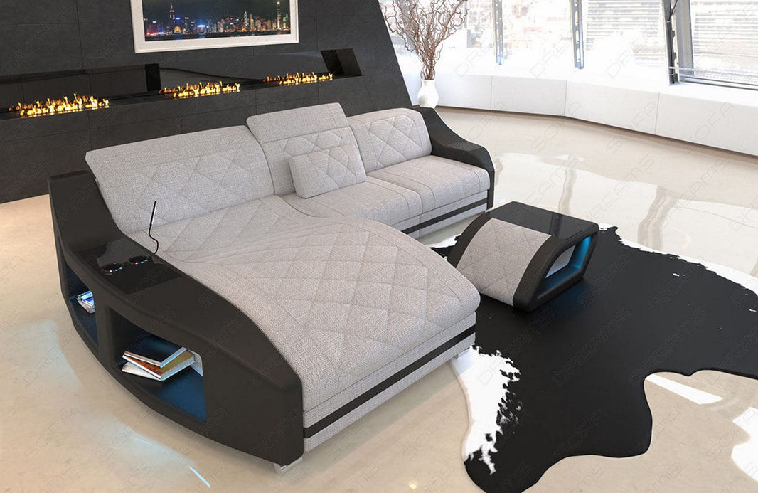Couch Swing L-Form in Stoff
