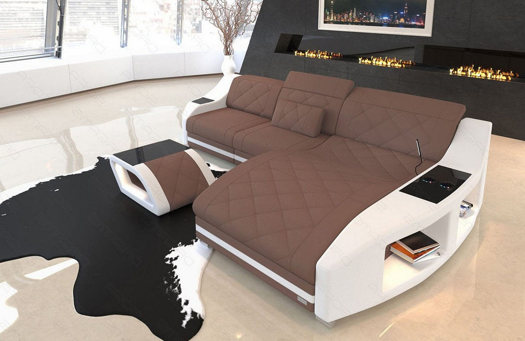 Couch Swing L-Form in Stoff