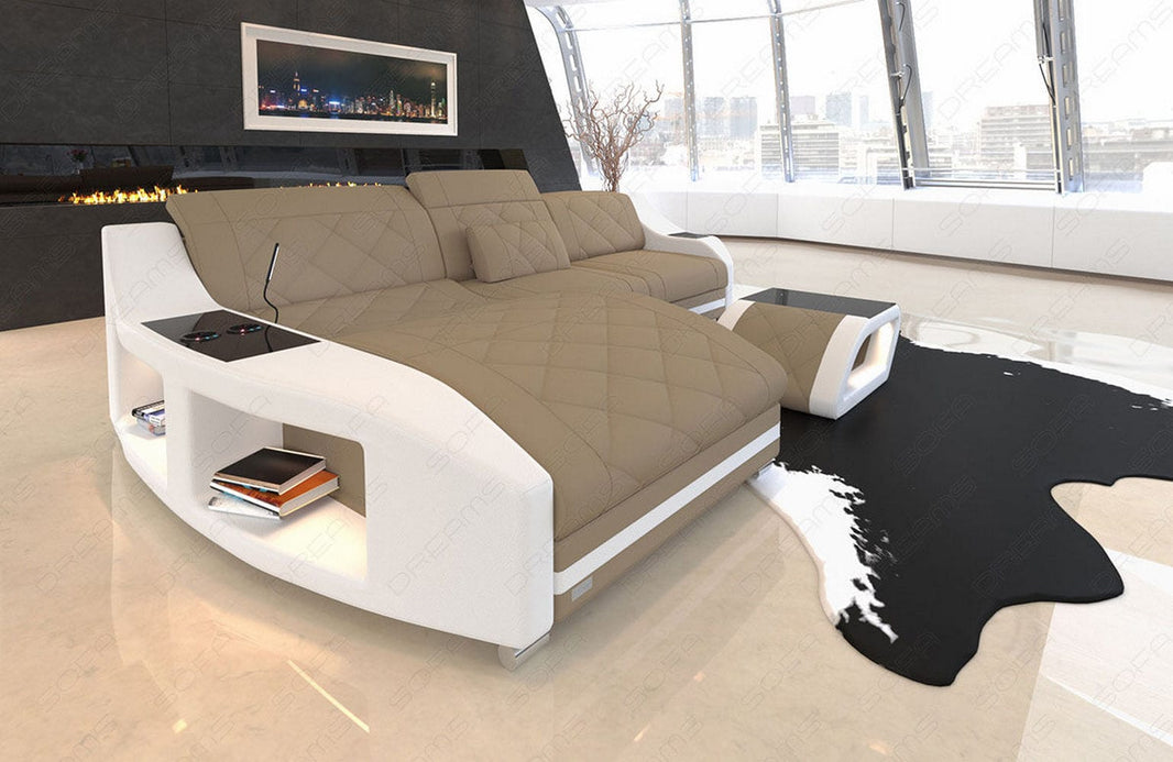 Couch Swing L-Form in Stoff