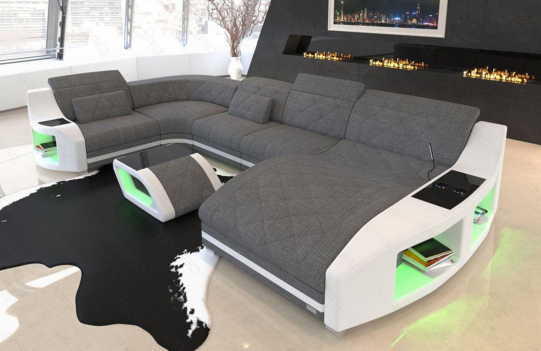 Couchlandschaft Swing U-Form in Stoff