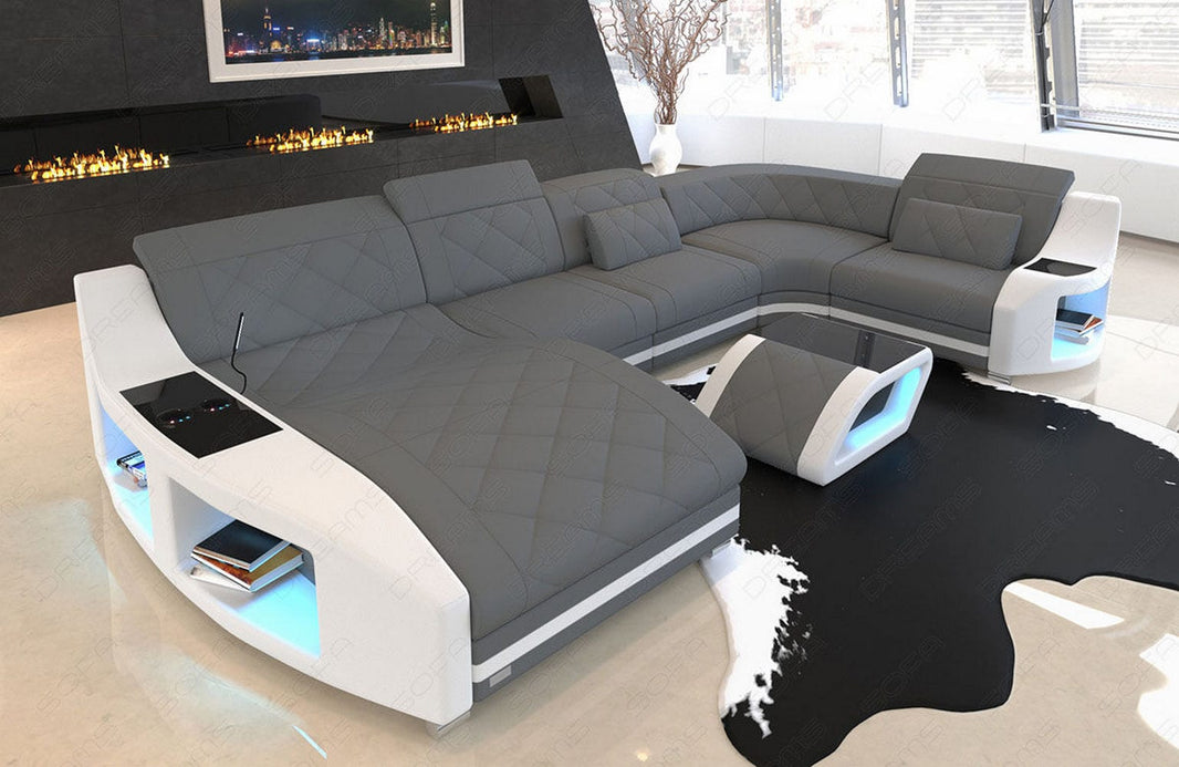 Couchlandschaft Swing U-Form in Stoff