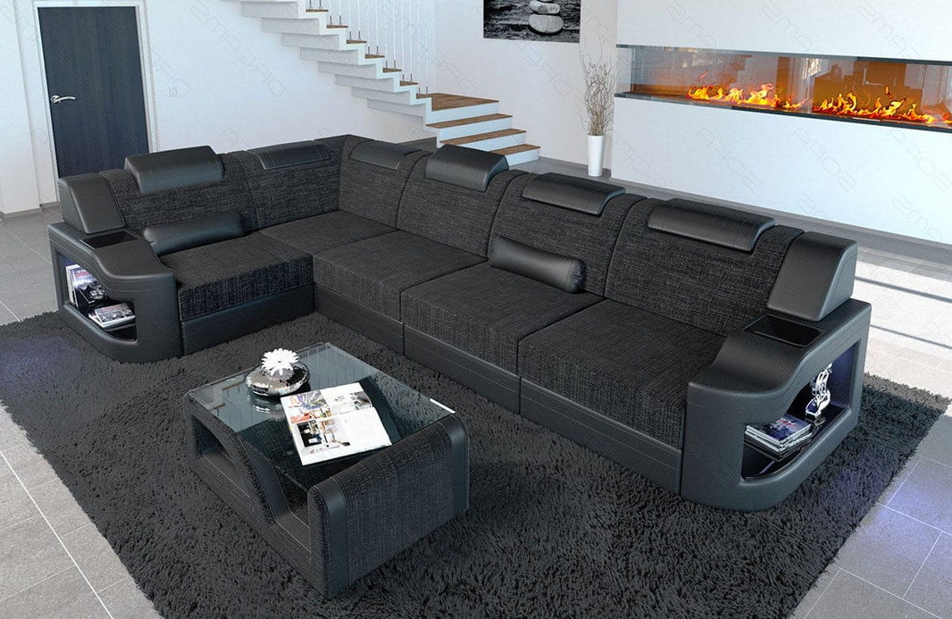 Stoff Ecksofa Padua L-Form