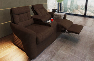 Kinosessel Relax in Stoff Braun