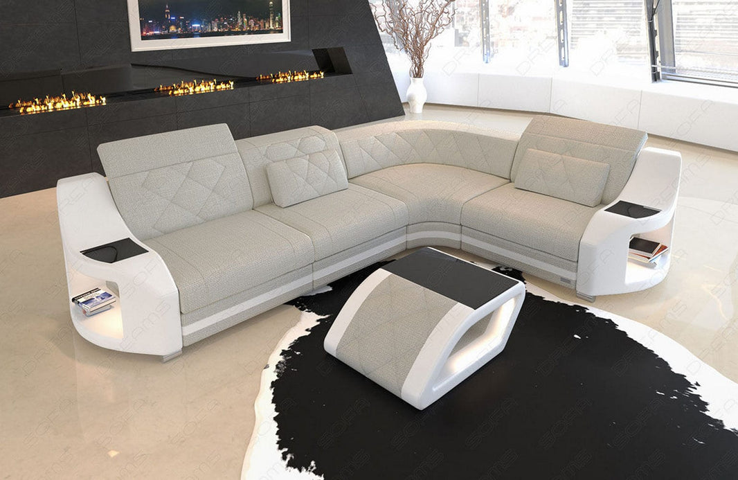 Stoff Ecksofa Genua L-Form