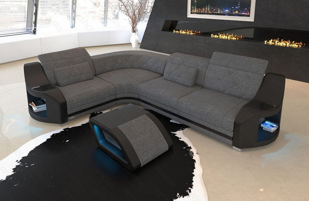 Stoff Ecksofa Genua L-Form