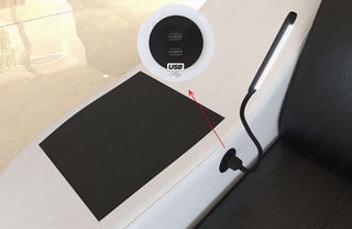 Stoff Ecksofa Genua L-Form Braun-Weiß