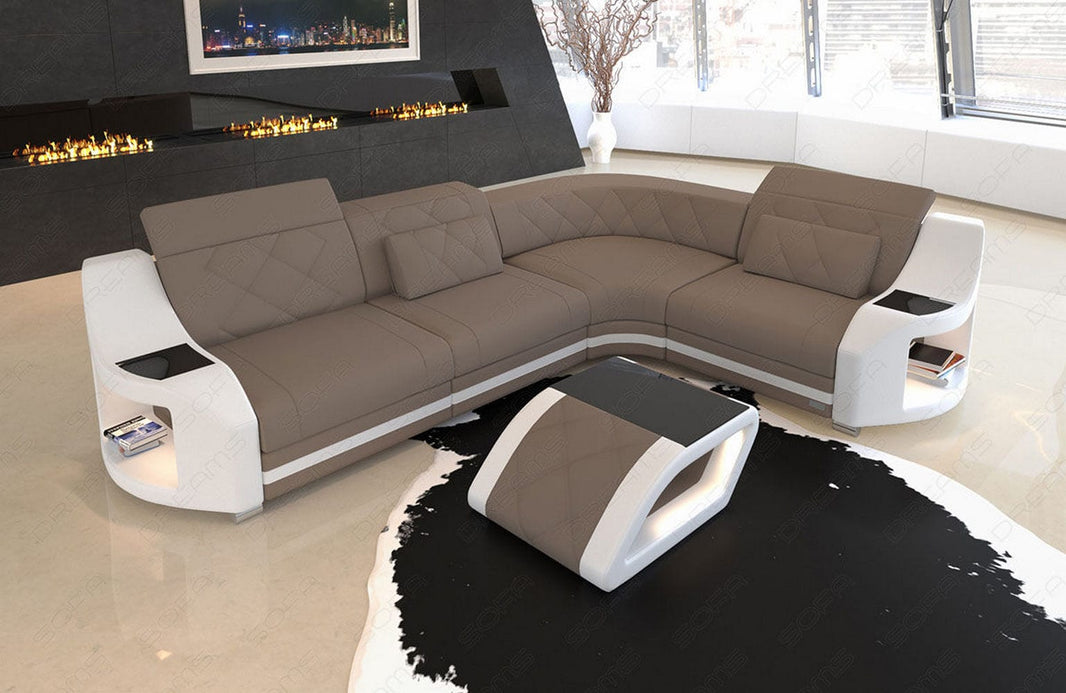 Stoff Ecksofa Genua L-Form