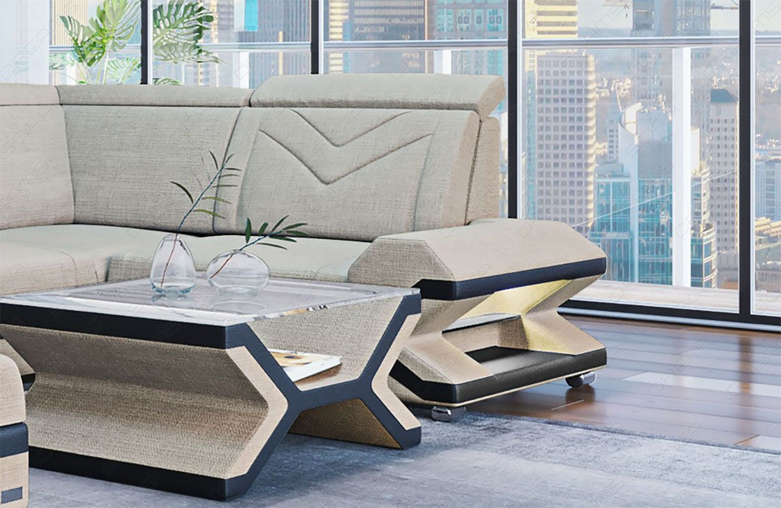 Stoff Wohnlandschaft Napoli – Modern & Gemütlich