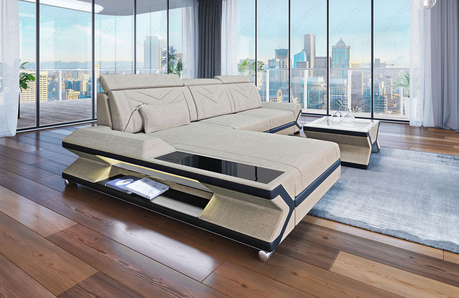 Ecksofa Napoli aus Stoff – Komfort & Stil