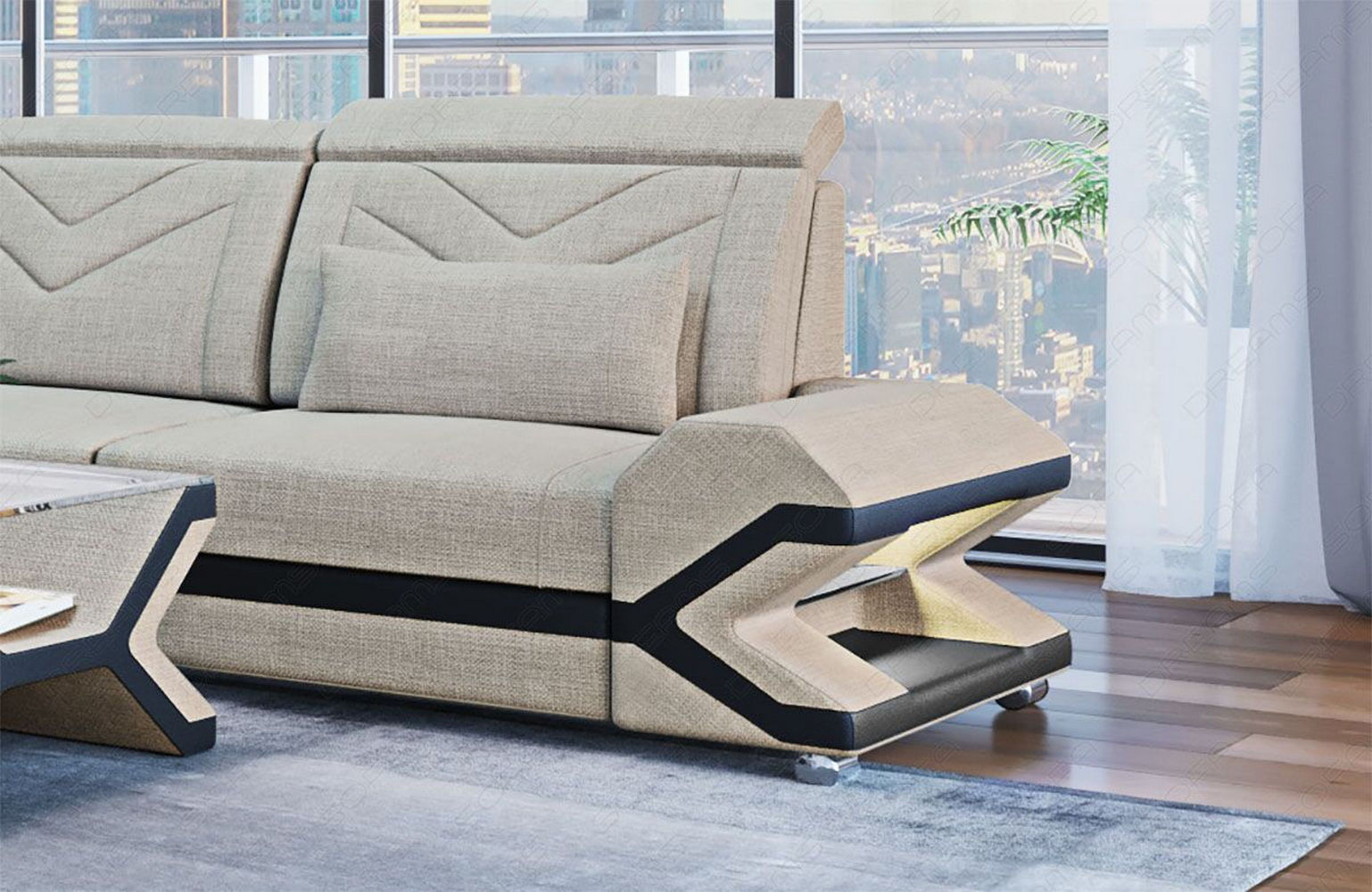 Ecksofa Napoli aus Stoff – Komfort & Stil