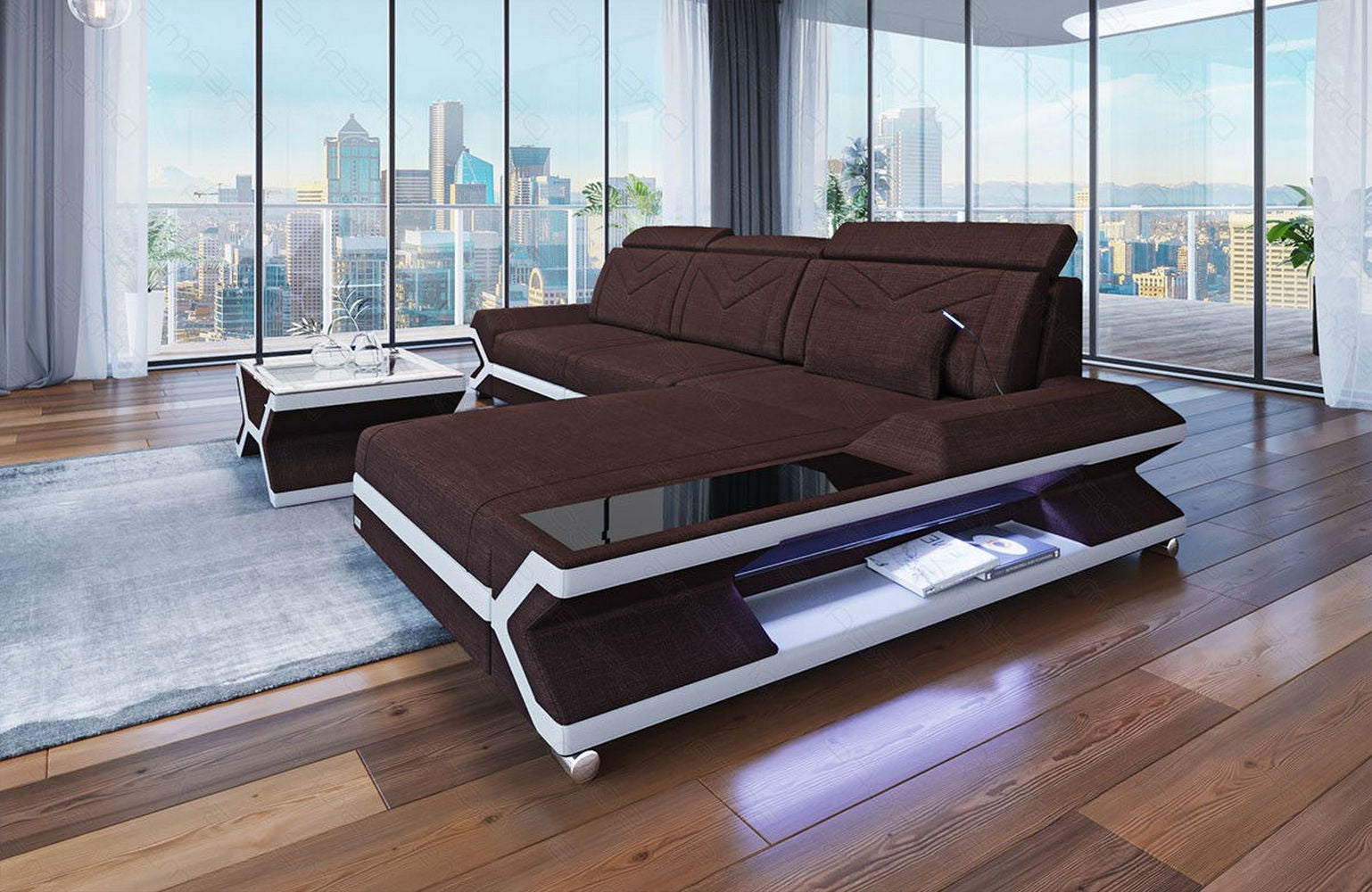 Ecksofa Napoli aus Stoff – Komfort & Stil