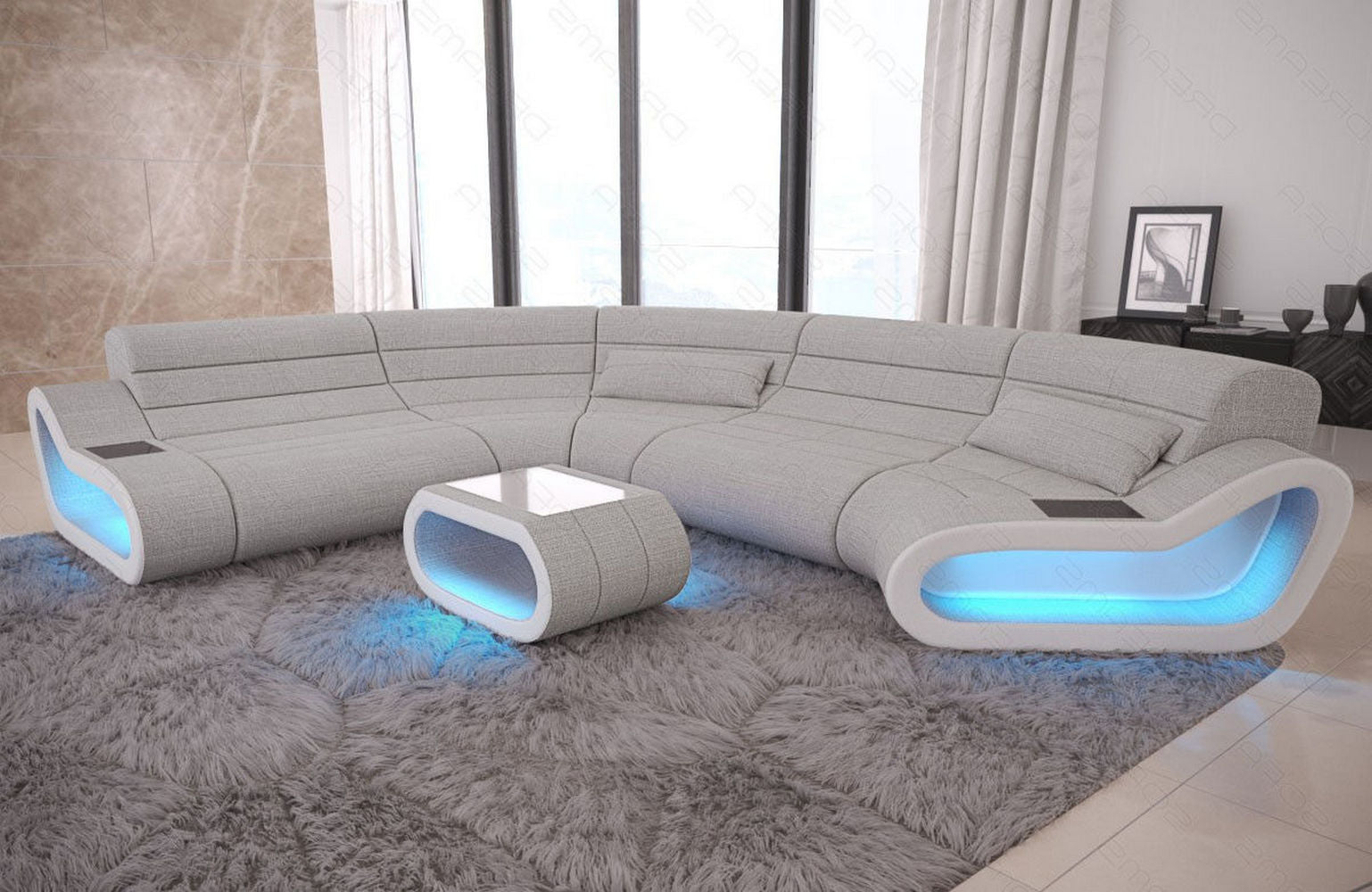 Stoff Wohnlandschaft Concept C – Modern & Komfortabel