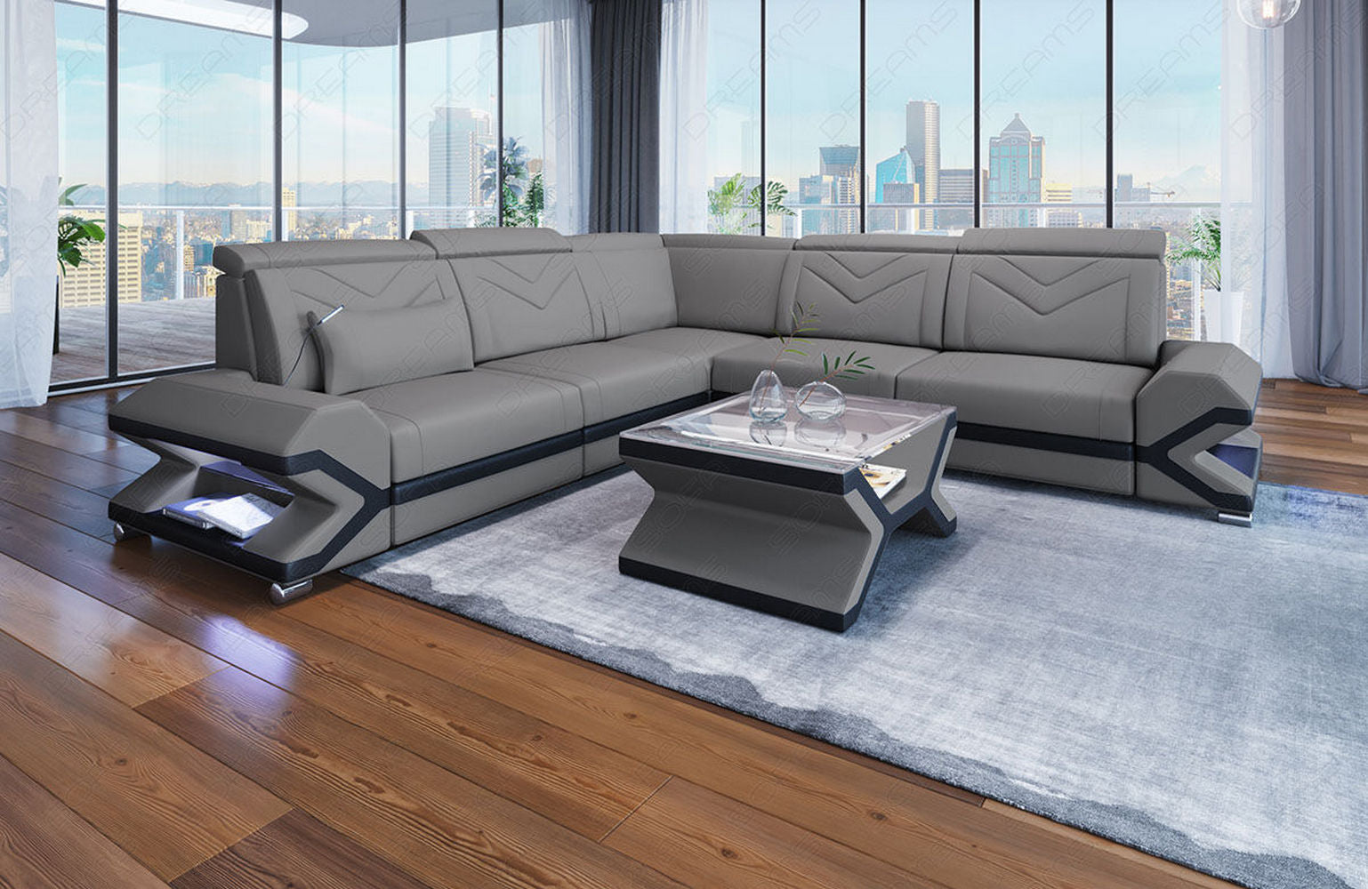 Stoffsofa Sorrento L-Form – Komfort & Design