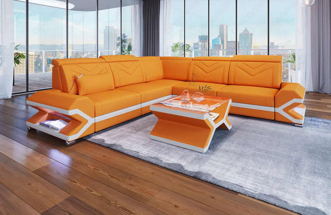 Ecksofa Sorrento L Form aus Stoff