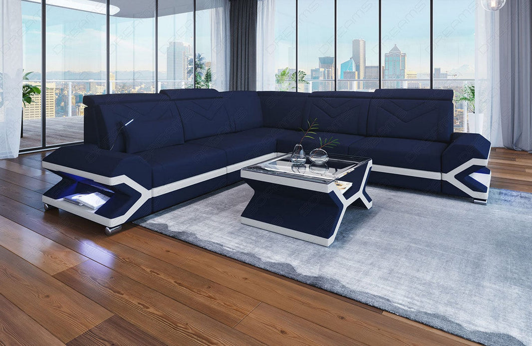 Ecksofa Sorrento L-Form aus Stoff