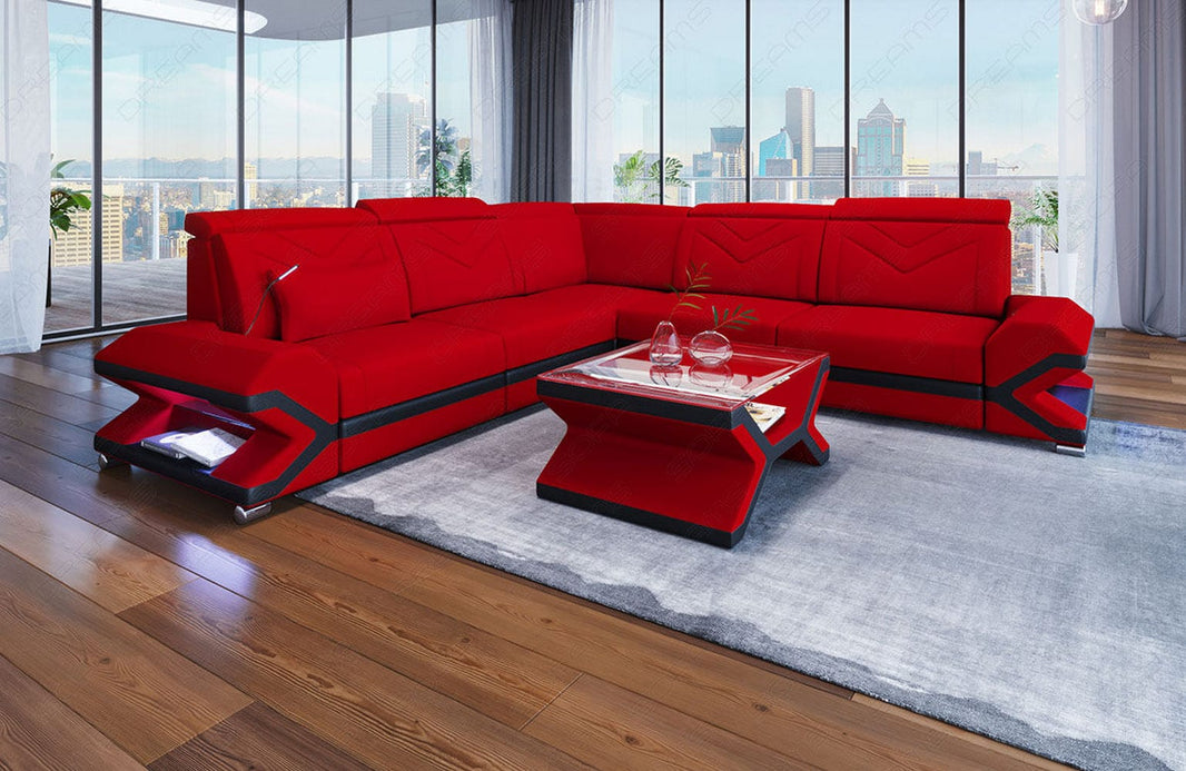Ecksofa Sorrento L-Form aus Stoff