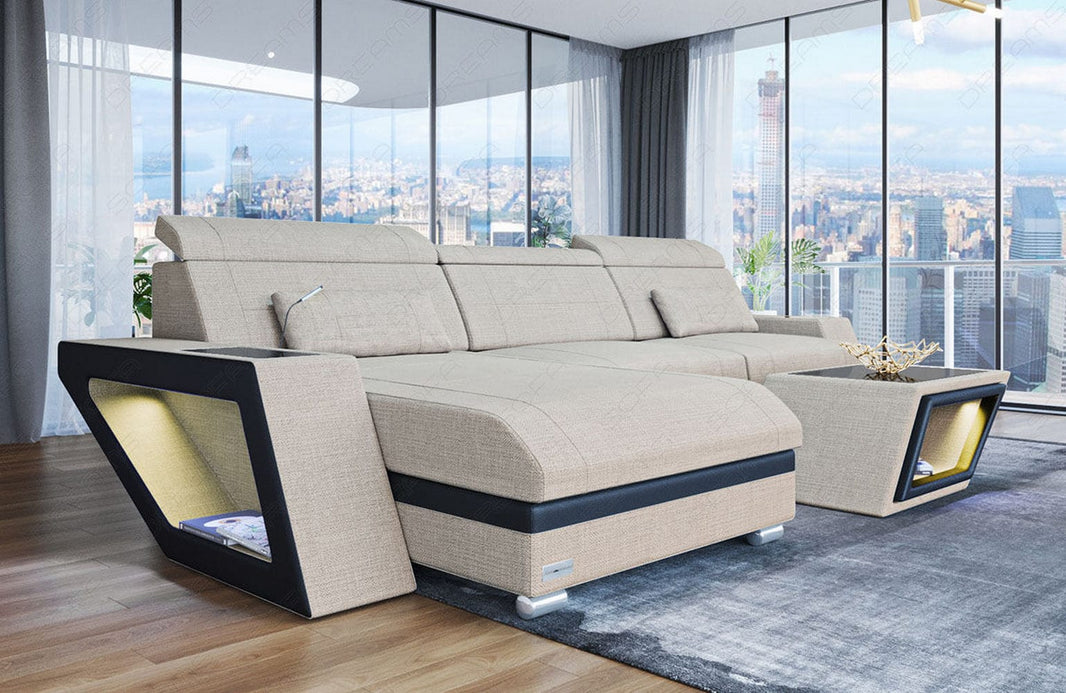 Ecksofa Catania L Form aus Stoff