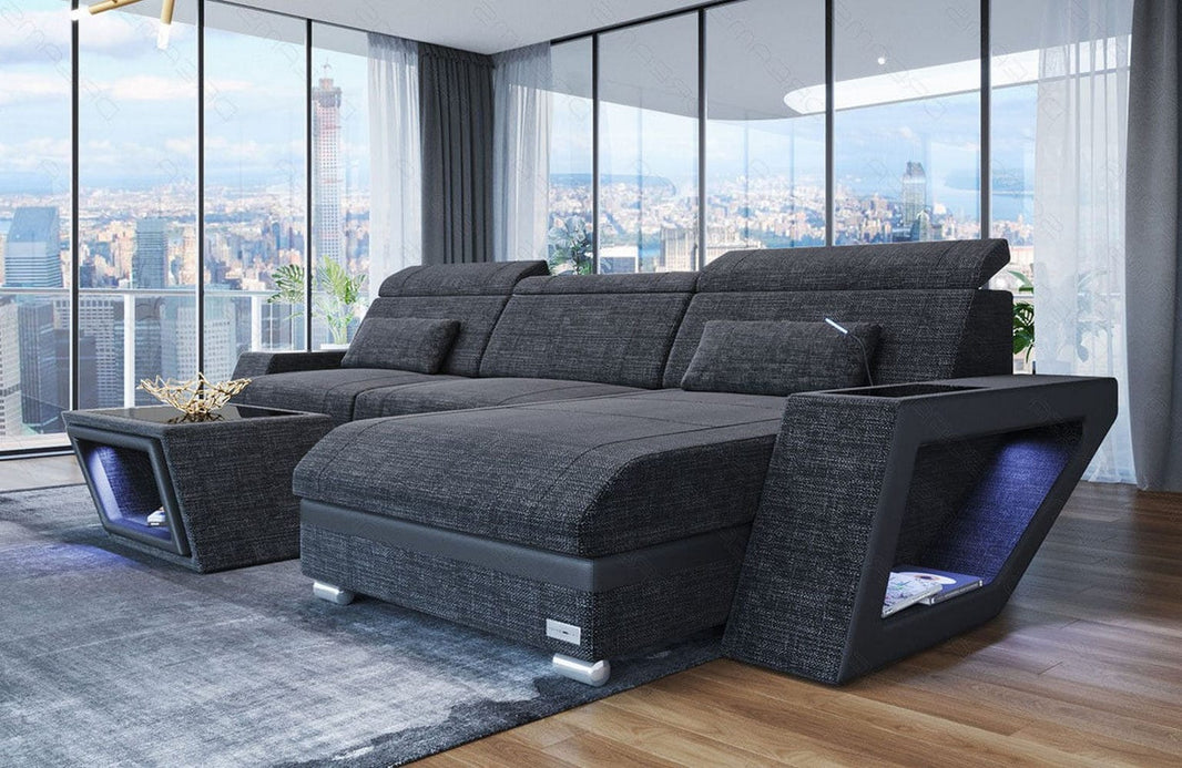 Ecksofa Catania L-Form aus Stoff