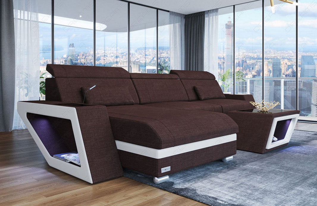 Ecksofa Catania L-Form aus Stoff