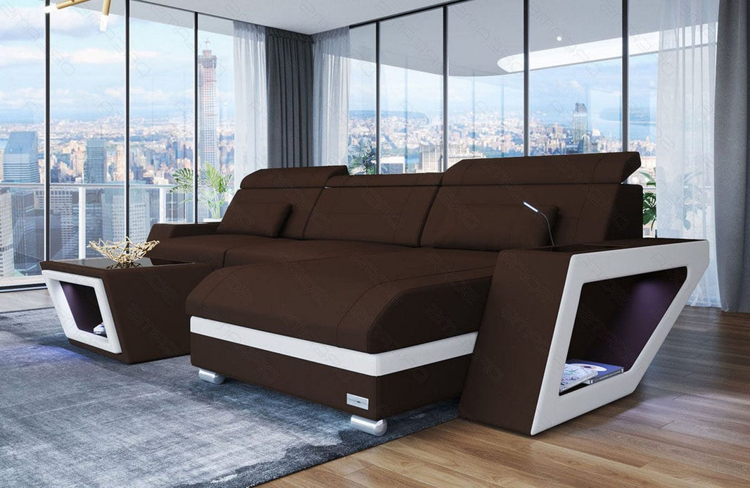Ecksofa Catania L-Form aus Stoff