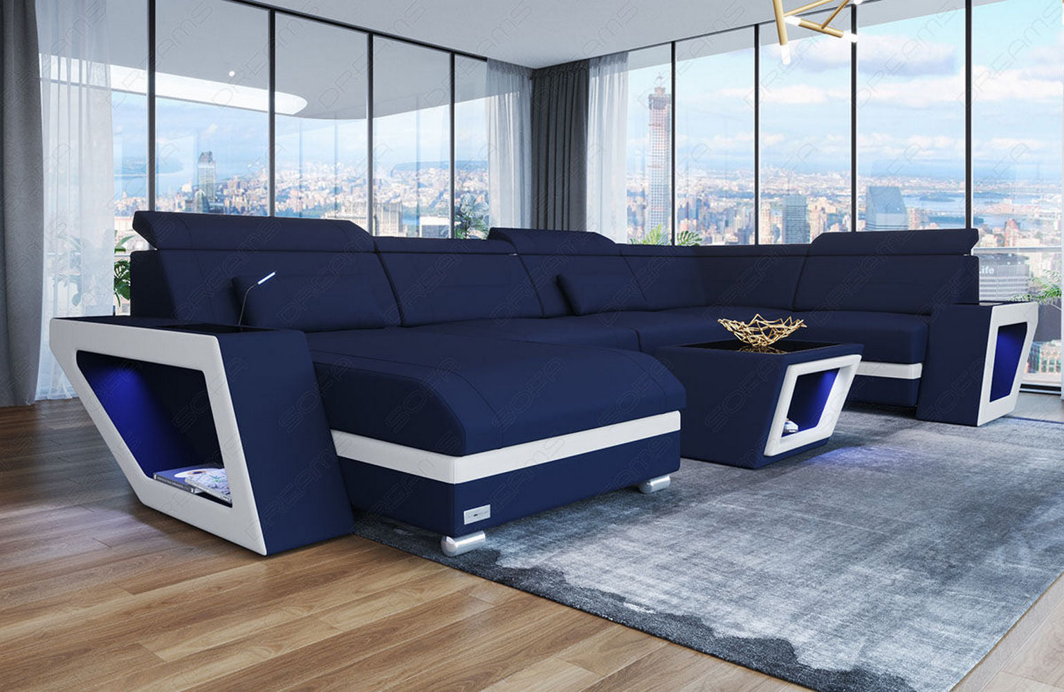 Stoff Wohnlandschaft Catania – Modern & Bequem